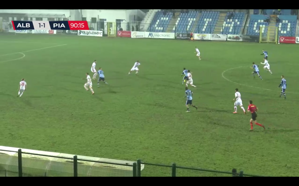 L’AlbinoLeffe non vince più: 1-1 col pericolante Piacenza