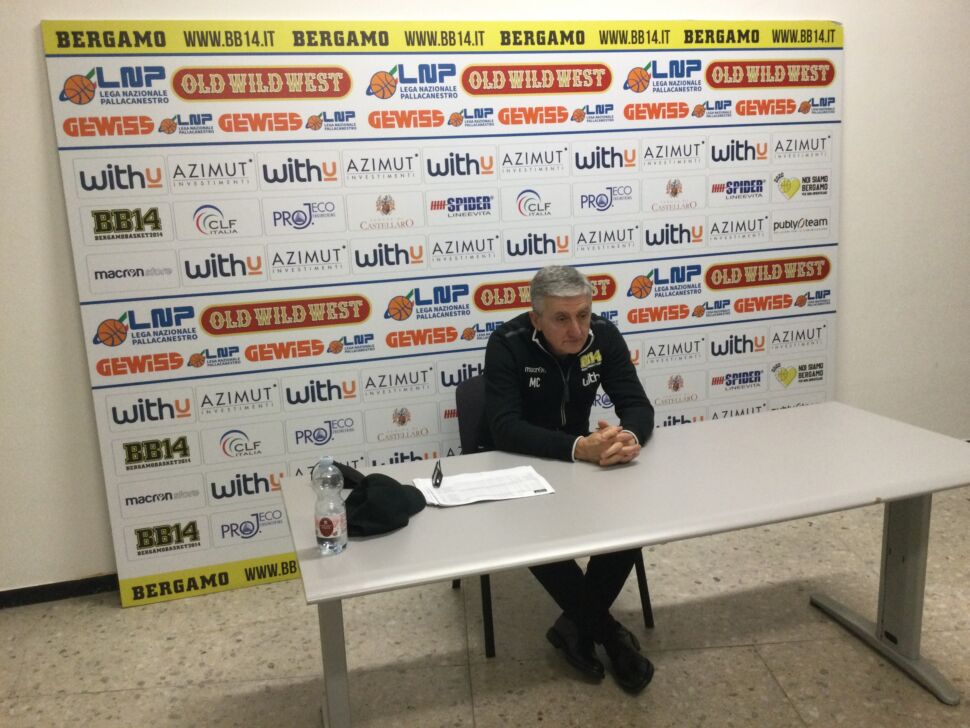 Bergamo Basket, la delusione di coach Calvani: “La nostra miglior partita. Peccato per gli errori in attacco”