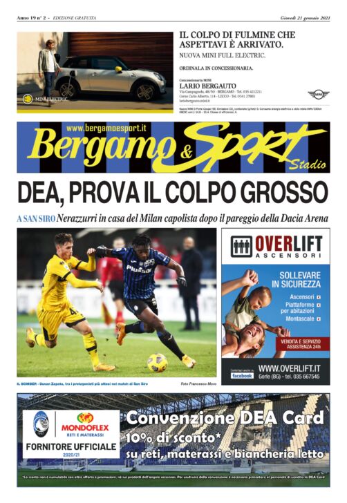 E’ già tempo di sognare l’impresa con il Milan. Leggi qua gratuitamente il Bergamo&Sport dedicato alla partita