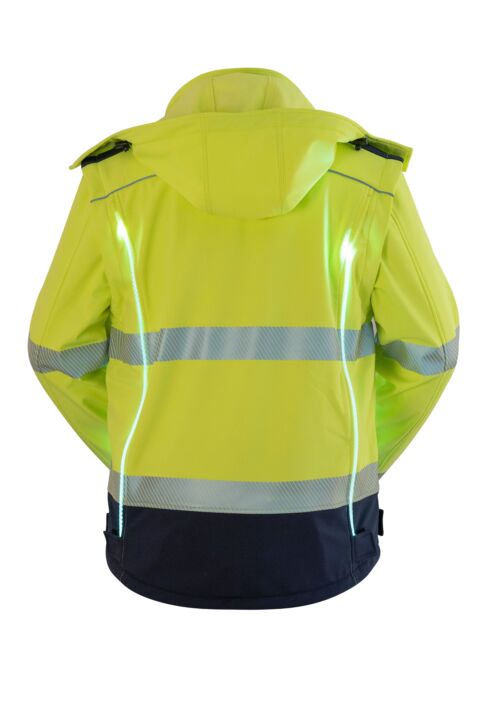 100% Made in Bergamo – Nasce Flashup Hi-Vis: la prima giacca Rossini a visibilità attiva che si accende grazie alle luci LED integrate.
