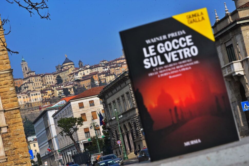 Un giallo ambientato a Bergamo. Il successo in libreria del thriller ‘Le gocce sul vetro’ dello scrittore bergamasco Wainer Preda