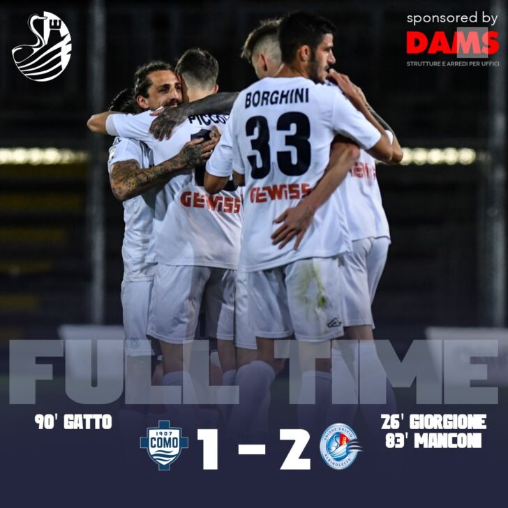 Giorgione e Manconi segnano, Savini para le mosche: colpaccio AlbinoLeffe in casa della capolista Como