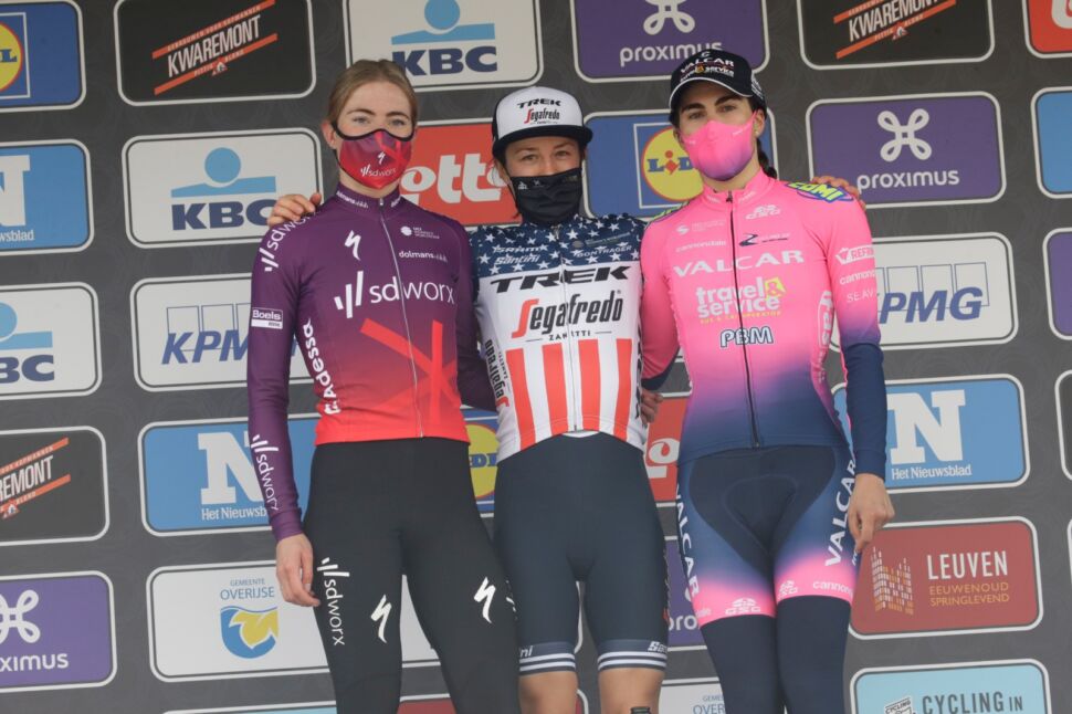 Valcar -Travel & Service: Elisa Balsamo va all’attacco e arriva terza alla Freccia del Brabante