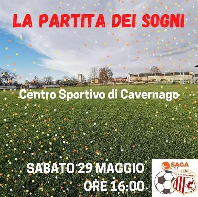 A Cavernago, il 29 maggio, la “Partita dei sogni”