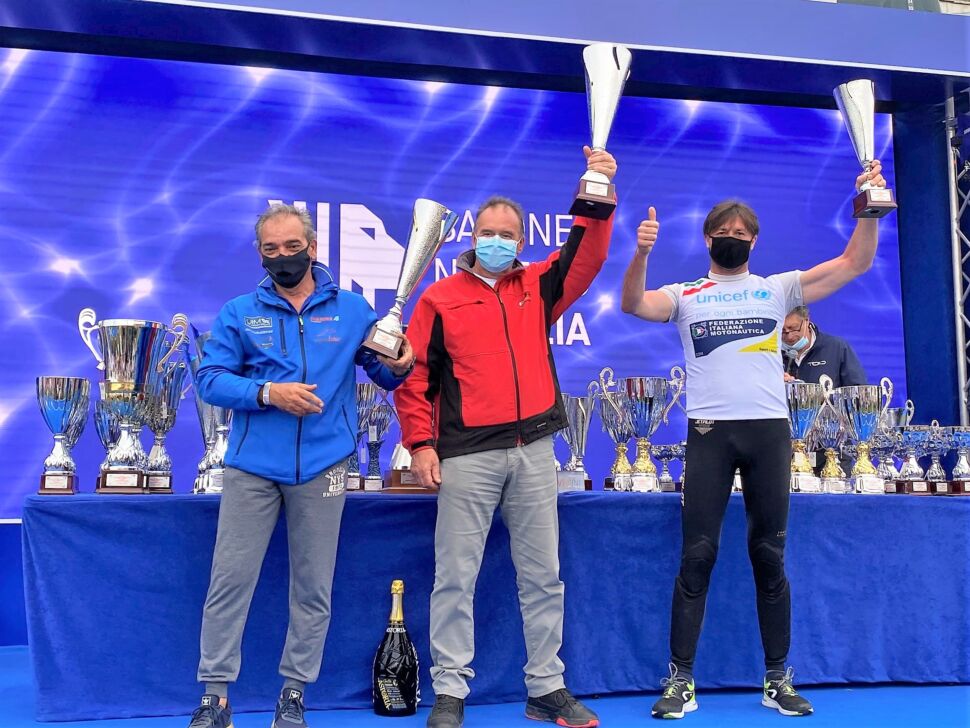 Il bergamasco Michele Cadei sul podio del Raid Motonautico Internazionale Pavia – Venezia