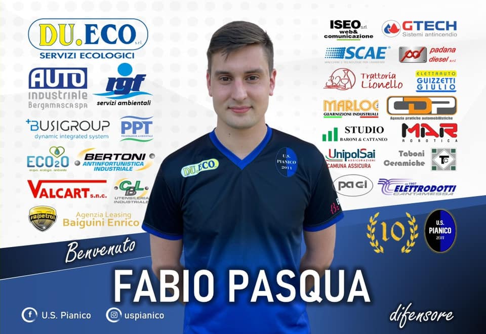 UFFICIALE – Il Pianico sistema la difesa e ingaggia Fabio Pasqua