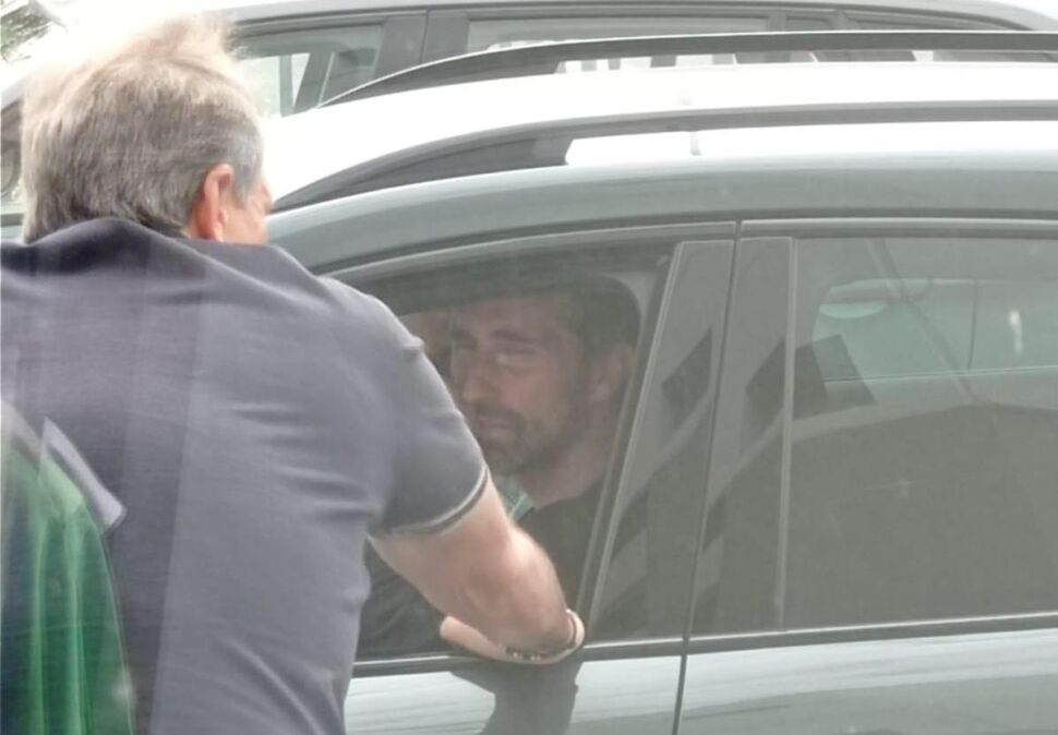 La foto di oggi. Mister Luzzana a colloquio da Pippo Carobbio