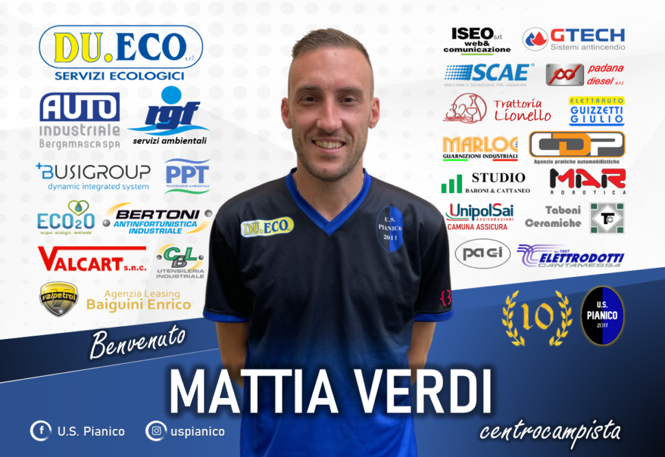 UFFICIALE – Pianico, nuovo faro a centrocampo: ecco Mattia Verdi