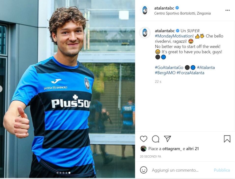 Atalanta al lavoro cogli uomini contati. In attesa dei Nazionali (ma ce ne sono già due)