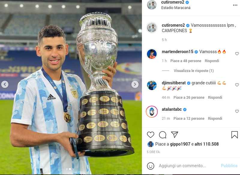 Romero e Musso tornano con la Copa America!