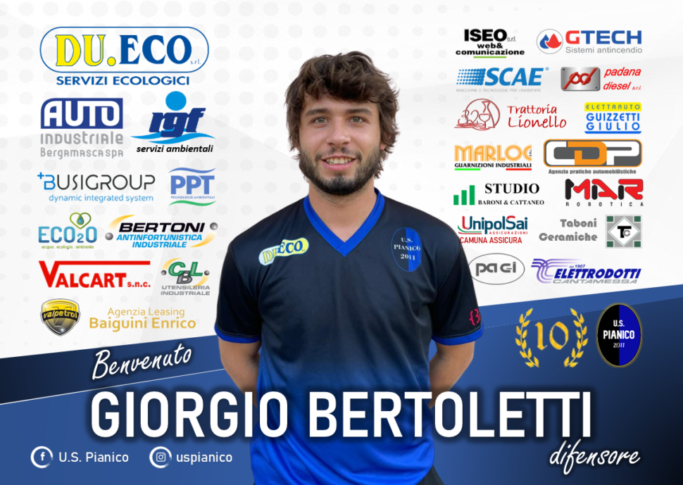 Pianico, dalla Virtus Lovere arriva Giorgio Bertoletti