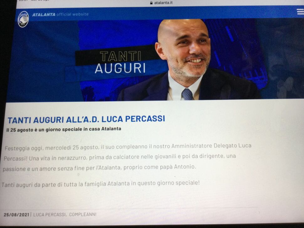 41 candeline per Luca Percassi, il dirigente silenzioso che ogni giorno fa grandi cose per la Dea