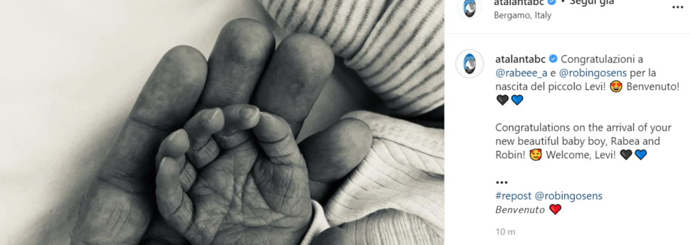 Benvenuto a Levi, l’orgoglio di papà Gosens