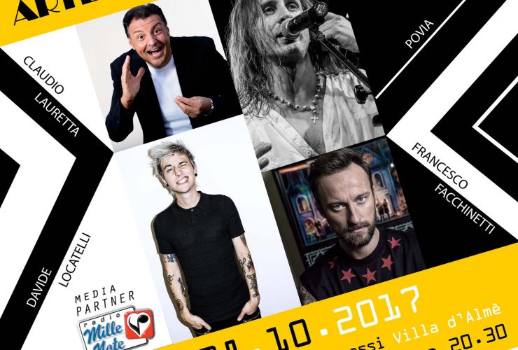 Sabato 28 ottobre “Arte, Sport e Solidarietà” torna al Teatro Serassi di Villa d’Almè