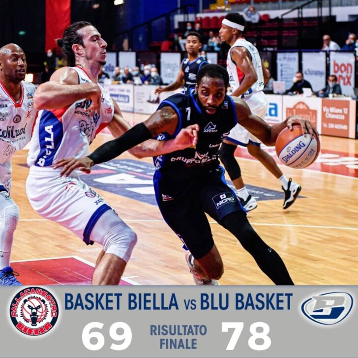 Spallata negli ultimi 10′: a Biella la Blu Basket ingrana la quarta