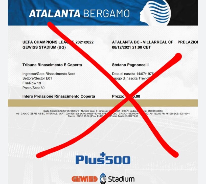 Champions, grana biglietti: “Vanno ristampati, il logo era sbagliato”