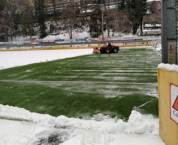 Calcio dilettanti, neve e rinvii: situazione variegata sui campi della provincia