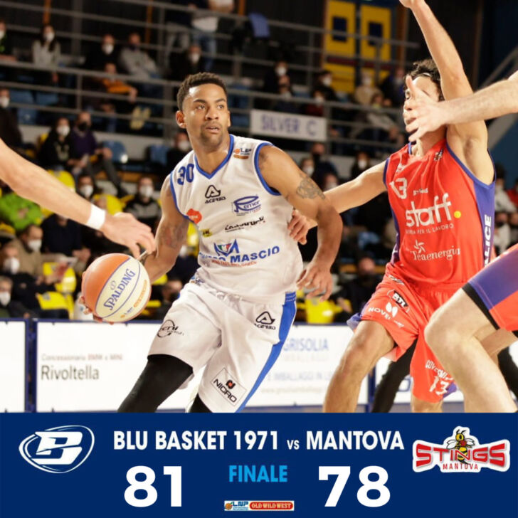 Rodriguez fantastico, la risolve ancora lui: Blu Basket, che paura con Mantova