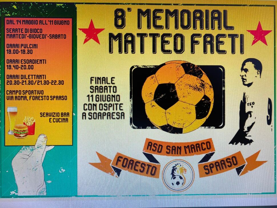 A Foresto Sparso torna il Memorial Matteo Freti, giunto all’ottava edizione