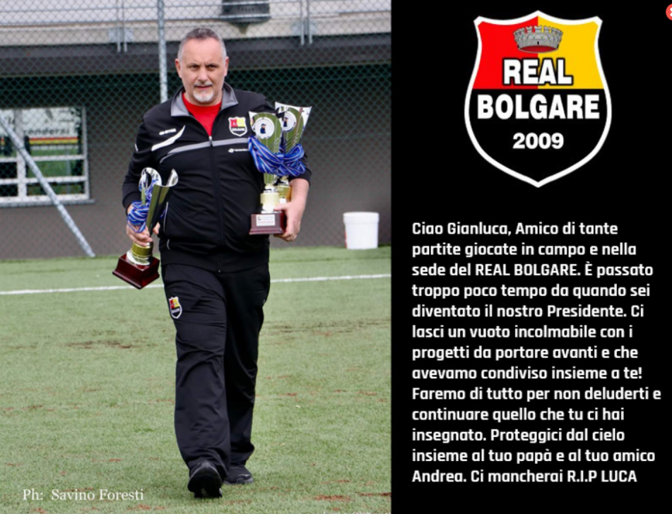 E’ morto Gianluca Salvi presidente del Real Bolgare