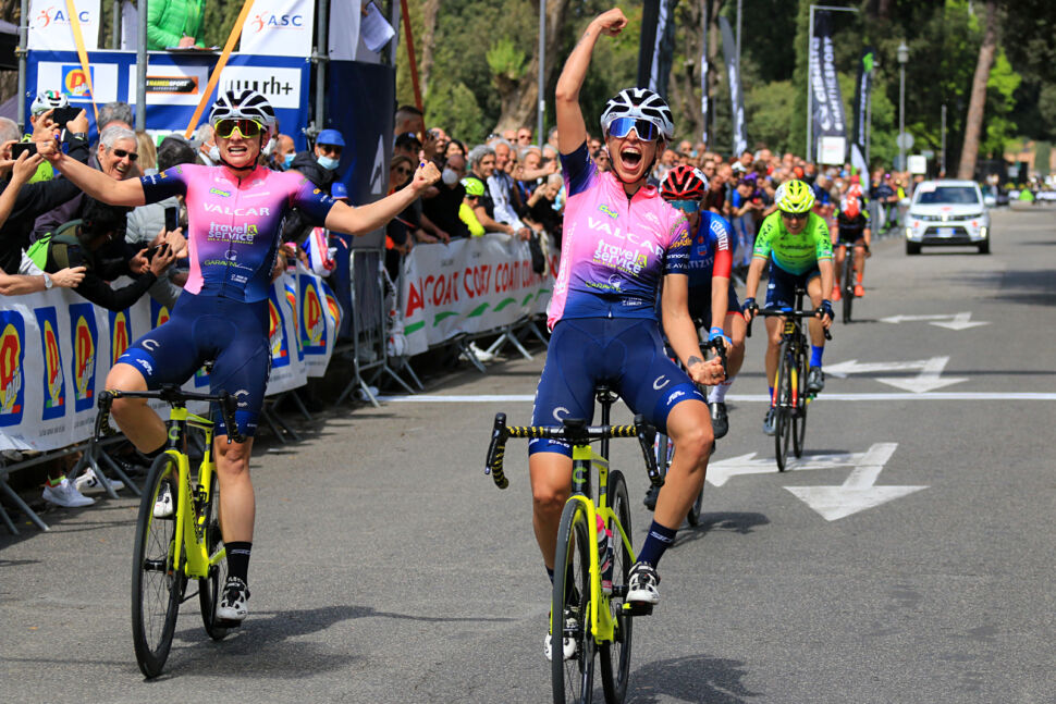 Silvia Persico e Chiara Consonni, prima e seconda al Gran Premio Liberazione