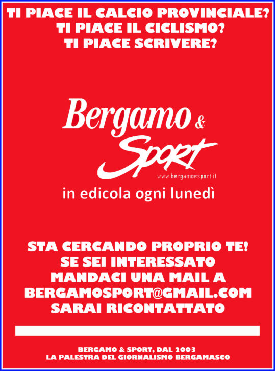 Ti piace il calcio? Ti piace scrivere? Fatti avanti ed entra nel team di Bergamo & Sport