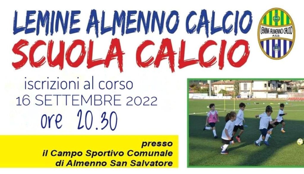 Riparte la Scuola Calcio targata Lemine Almenno. Tutte le info per iscriversi