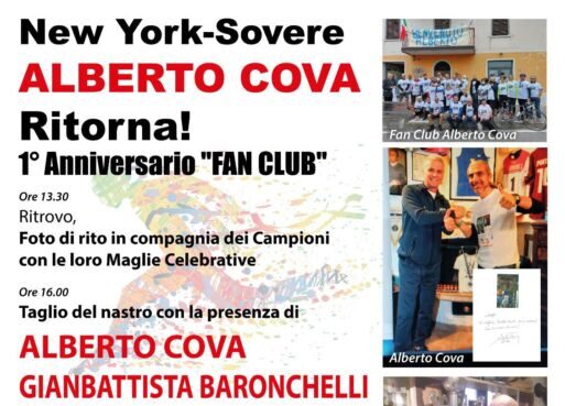 Beppe Rota e l’ospite olimpico: Cova a Sovere sabato 12