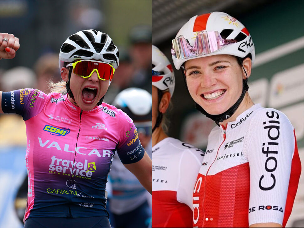 Le iridate Chiara Consonni e Martina Alzini ai BICITV Awards 2022 il 12 novembre a Nembro