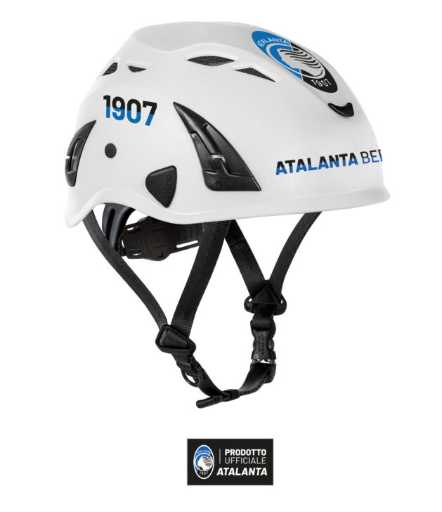 KASK scende in campo con l’Atalanta. L’iconico casco per la sicurezza sul lavoro Plasma AQ  ora personalizzato Dea