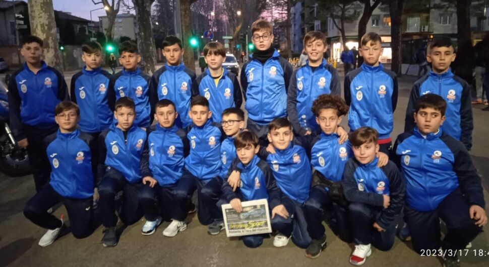 L’Asd Magica Misterbianco (CT) ieri sera allo stadio a tifare Atalanta