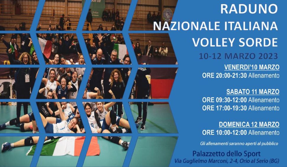Europei in Turchia, dal 10 marzo a Orio il raduno della nazionale di pallavolo sorde FSSI