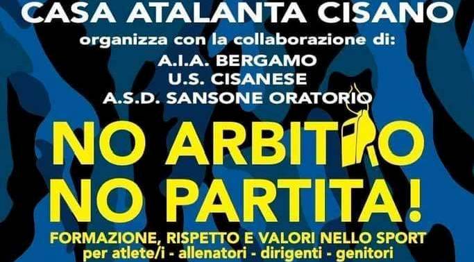 “No arbitro, no partita!”. Il 21 marzo a Cisano un incontro per parlare di rispetto e valori nello sport