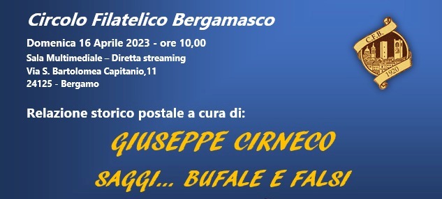 Saggi… Bufale e falsi, domenica conferenza al Circolo Filatelico Bergamasco