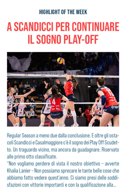 Volley Bergamo 1991 a Scandicci per continuare il sogno play-off