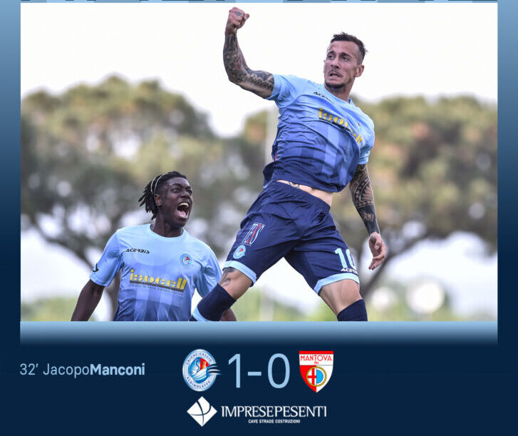 Manconi, un gol per la storia: Mantova battuto nell’andata dei playout