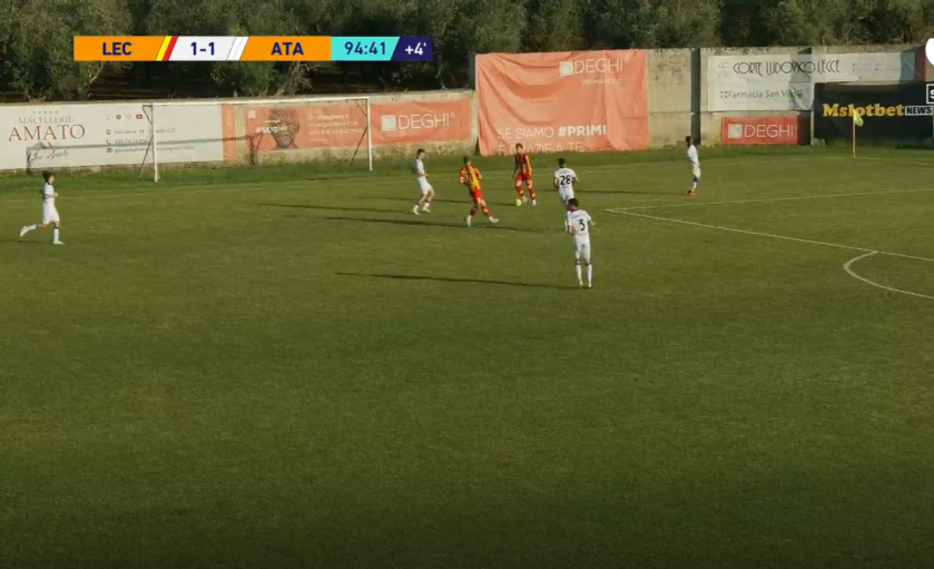 Bernasconi, pari della speranza col Lecce: salvezza rinviata all’ultimo turno