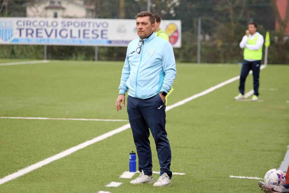 Trevigliese, il saluto in panchina di Cristian Redaelli