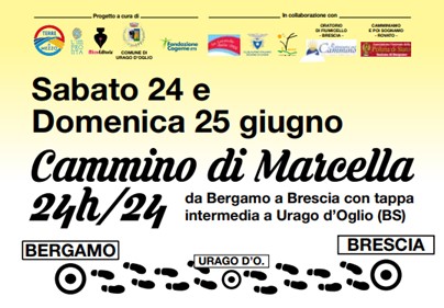Il cammino di Marcella unisce Bergamo e Brescia