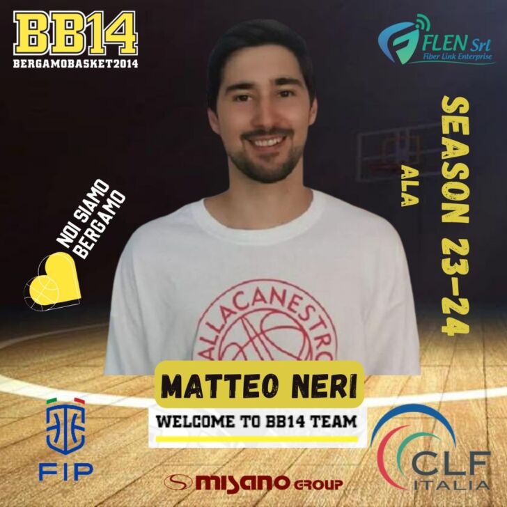 La BB14 mette le ali: il bergamasco-senese Neri completa il reparto