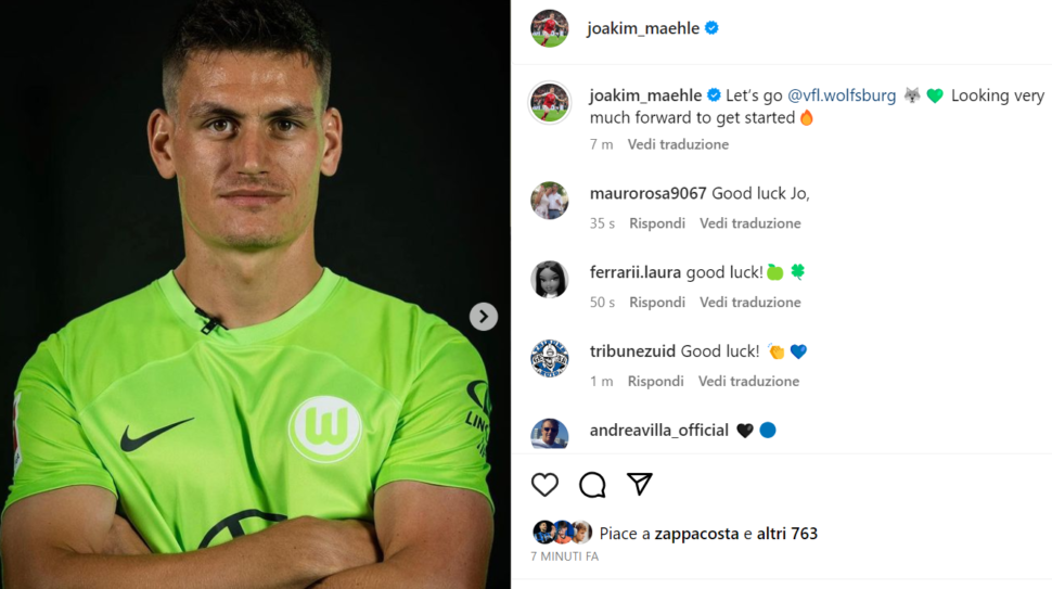 Maehle in maglia Wolfsburg: “Grazie Bergamo, grazie Atalanta”