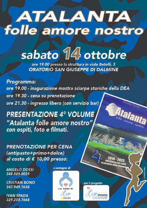 Atalanta folle amore di Belotti: il 14 a Dalmine il quarto volume