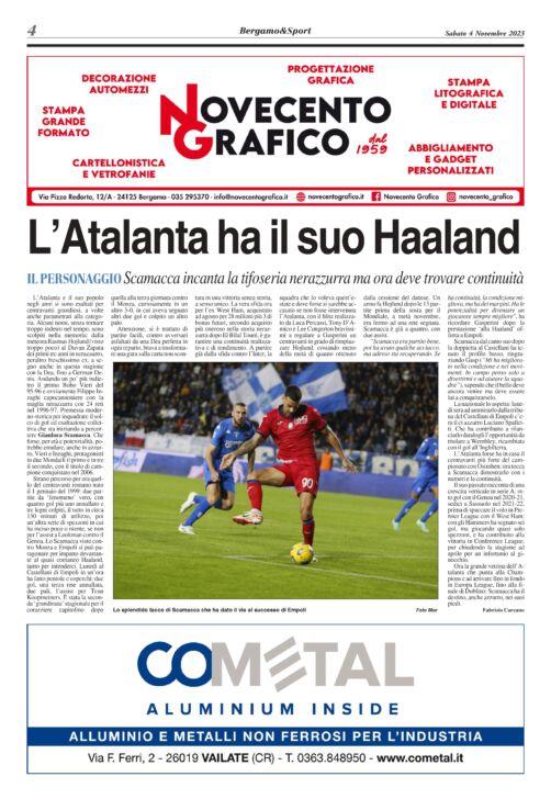 Atalanta-Inter leggi qui gratuitamente il Bergamo & sport stadio