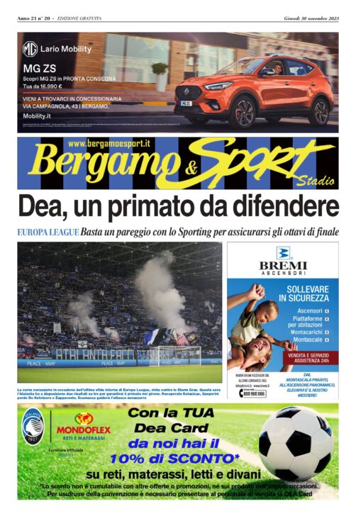 Atalanta-Sporting Lisbona, basta un pareggio per assicurarsi gli ottavi di finale