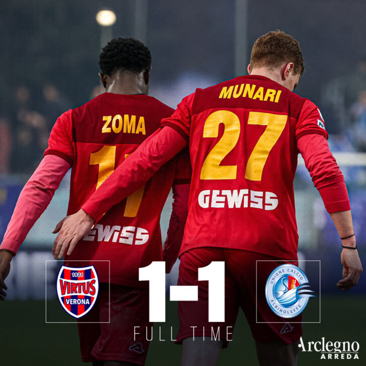 A Verona l’AlbinoLeffe s’illude per 6 minuti scarsi: 1-1