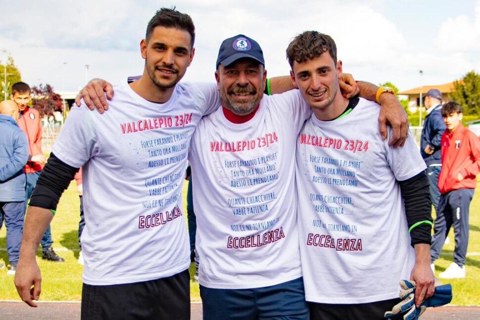 La grande stagione, ai lati opposti del campo, di Festa e Guienne, portiere e goleador del Valcalepio