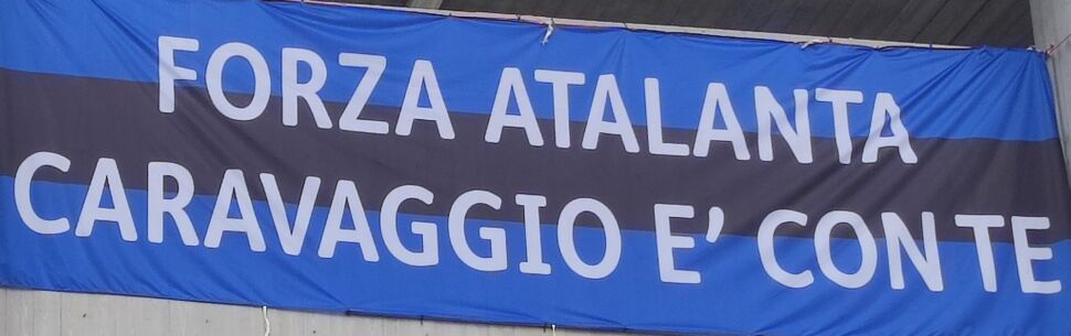 Maxischermo al Comunale di Caravaggio per Atalanta-Bayer Leverkusen