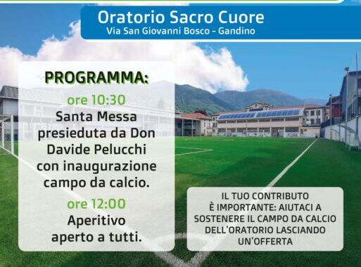 Il 9 giugno il “battesimo” del campo dell’oratorio di Gandino dedicato a Mario Mantovanelli