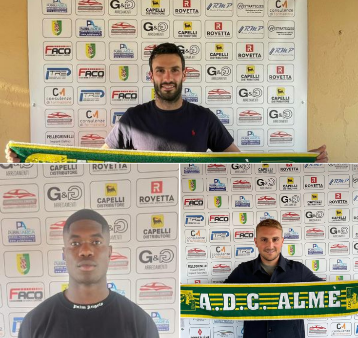 Almè: ecco Matteo Turani, Nicola Nasatti e David Osaghae