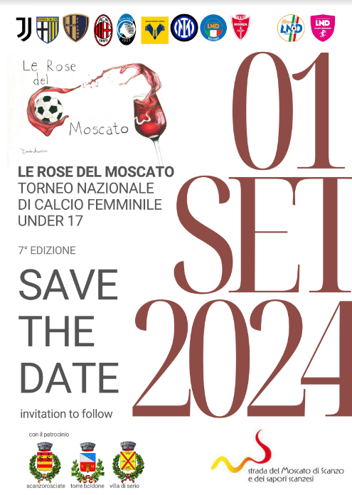Torneo le rose del Moscato, calcio femminile U 17 domenica 1 settembre